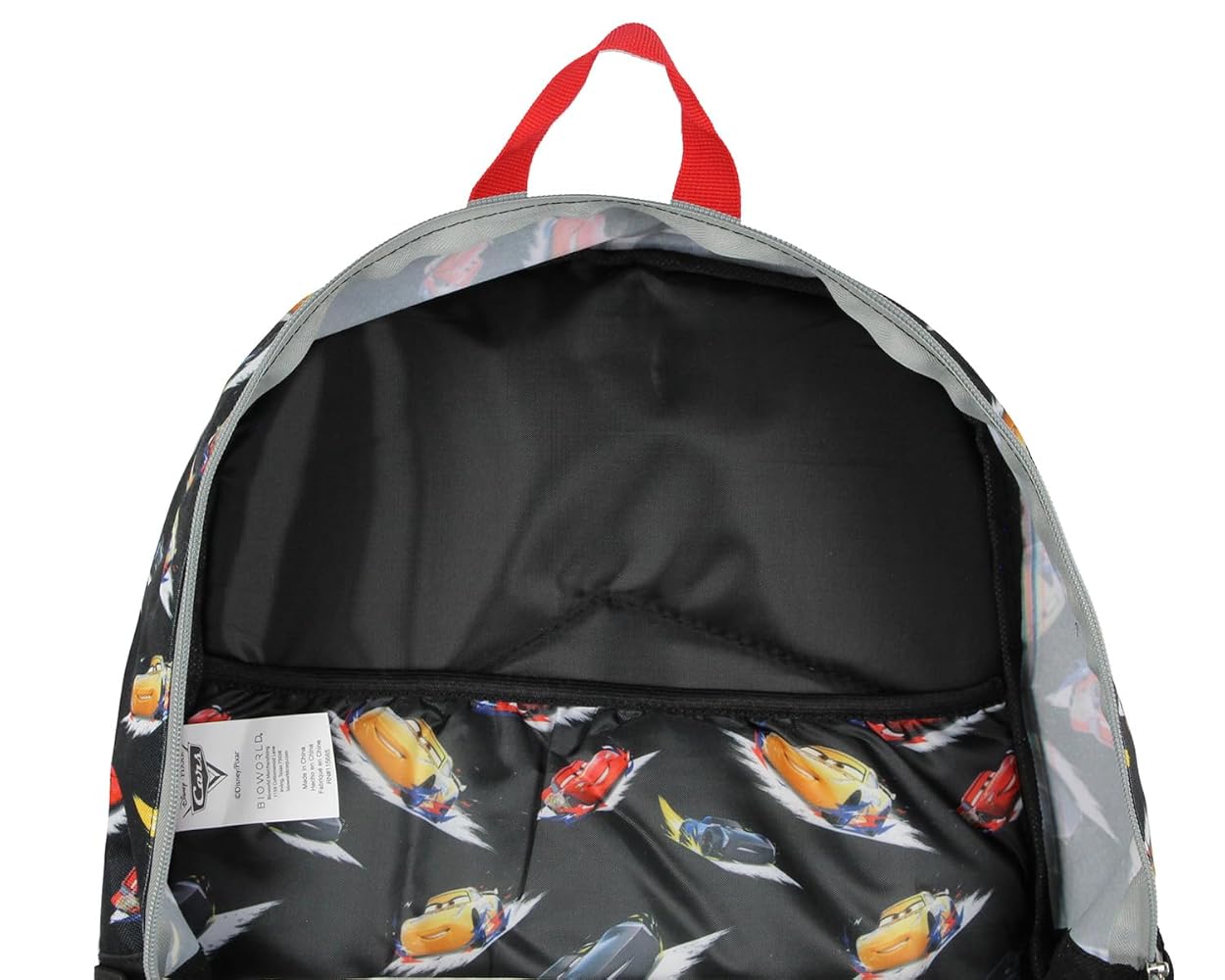 Backpack Disney Cars roja/negro