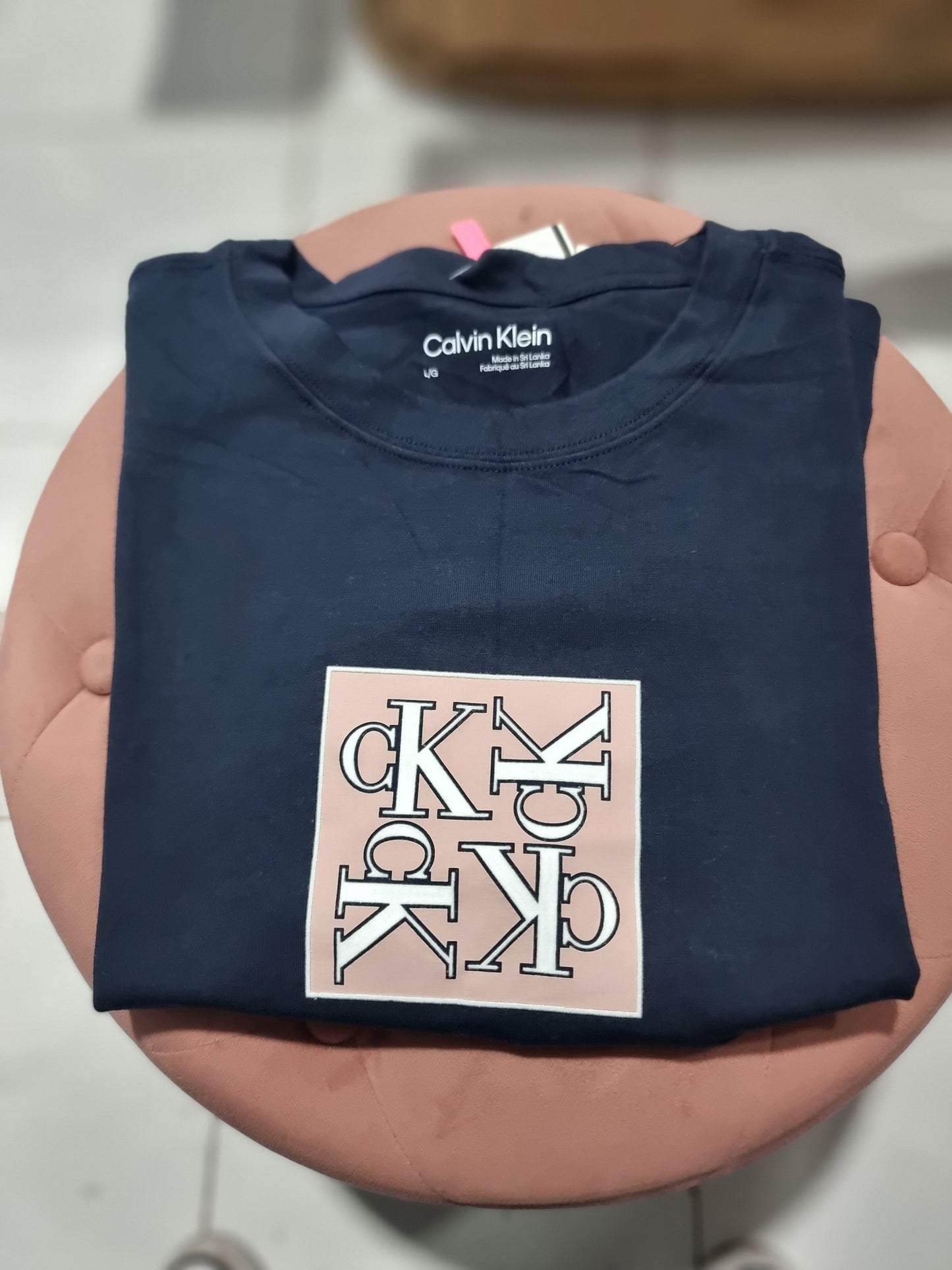 Playera Calvin k azul