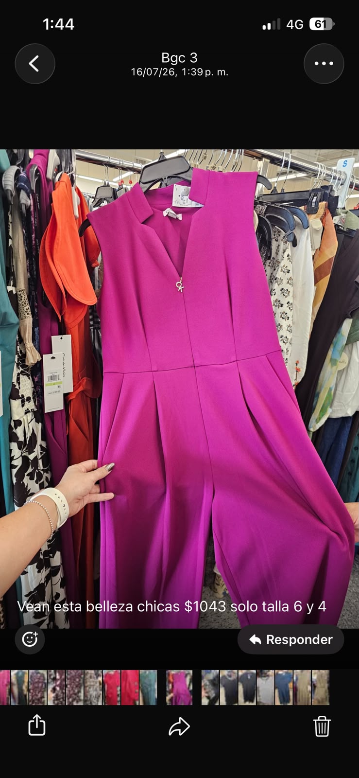 Palazo Calvin klein rosa