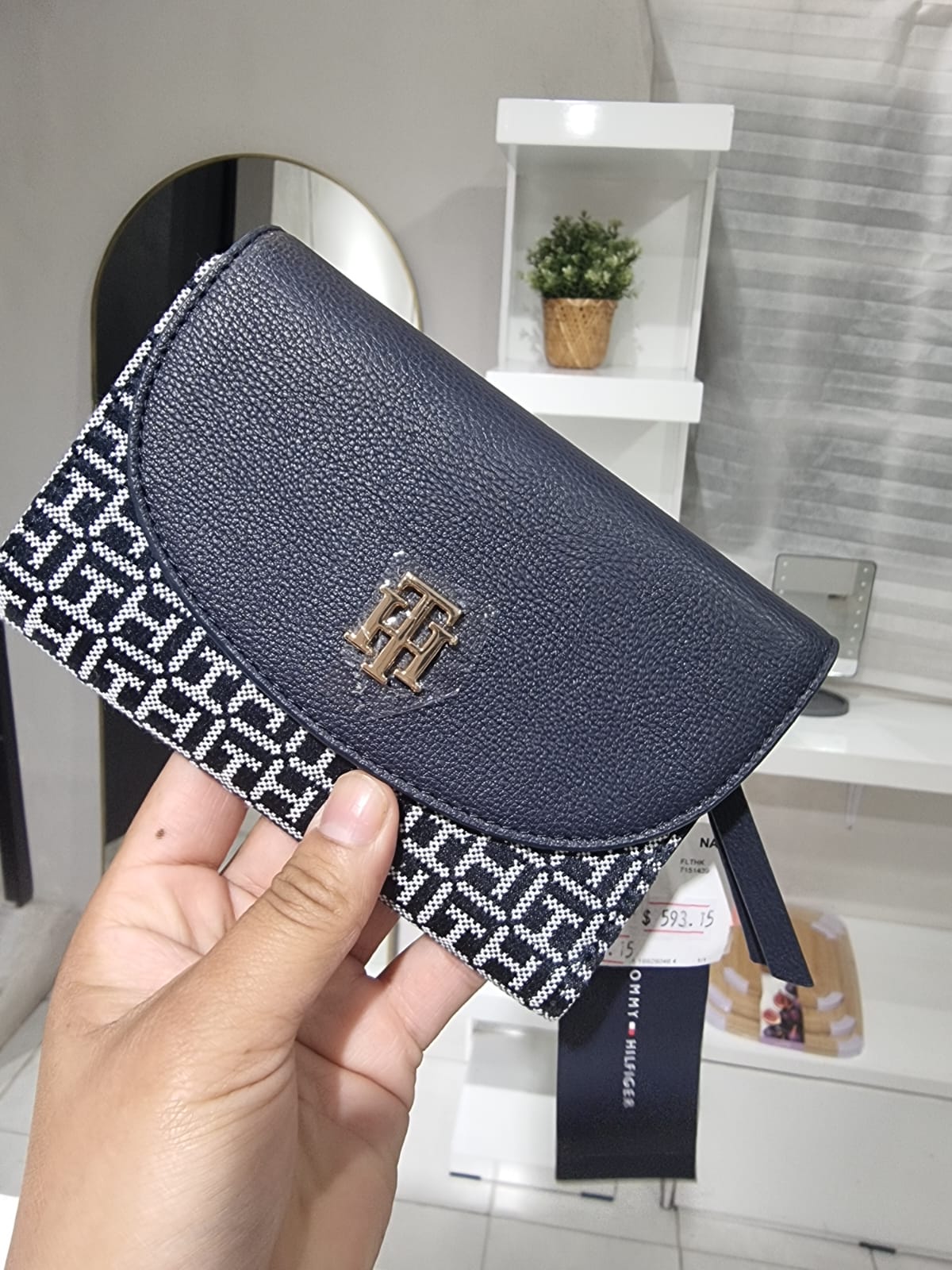 Cartera tommy azul