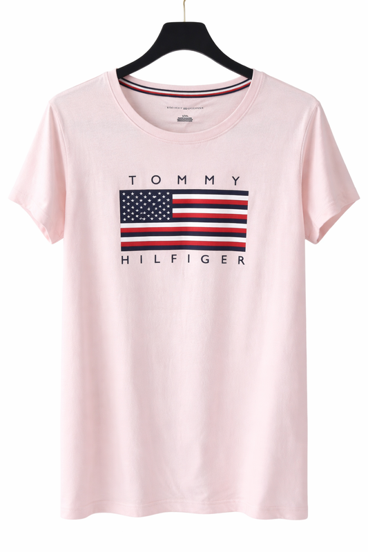 Playera Tommy H rosa