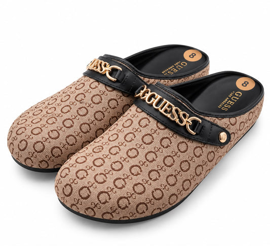 Mocasines Guess cafe con monogram
