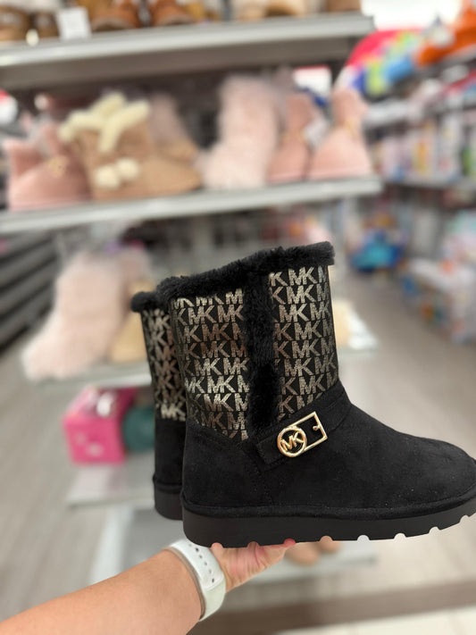 Botas Michael K negra con dorado para niña