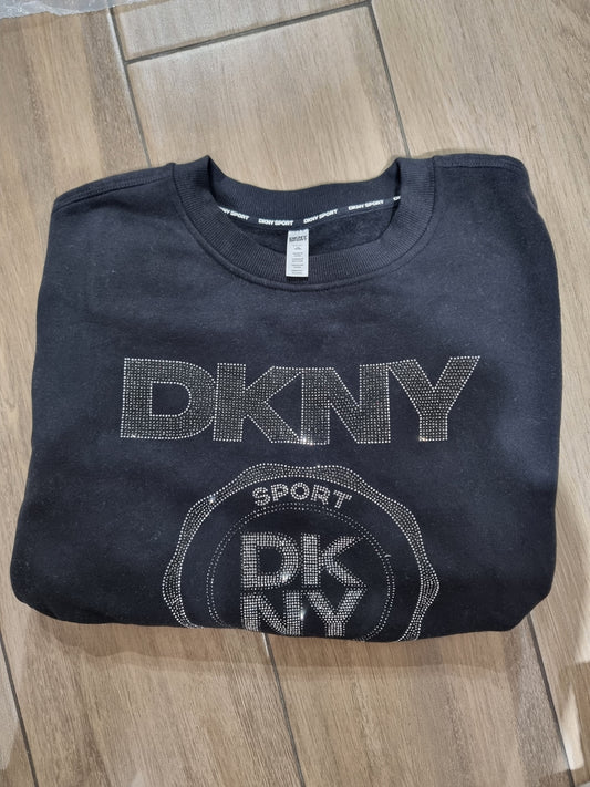 Sudadera DKNY negra de brillos
