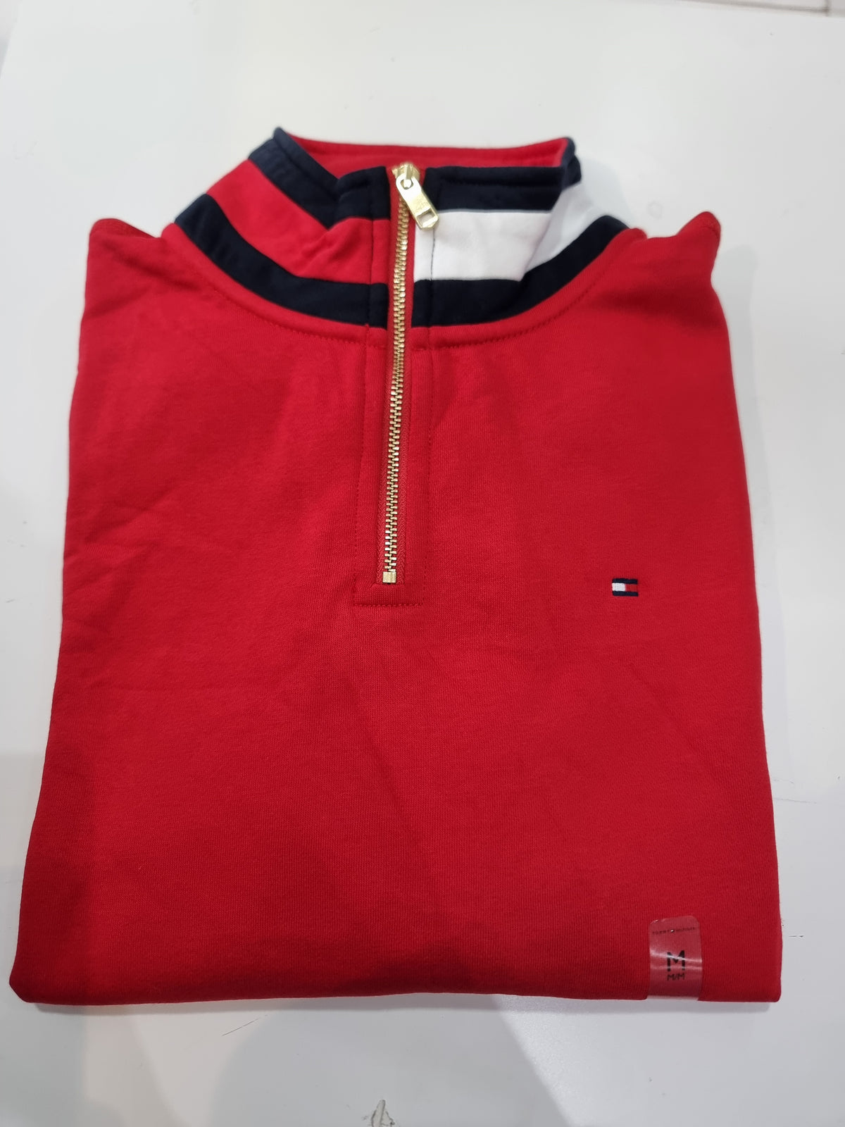 Sudadera Tommy H roja con cierre