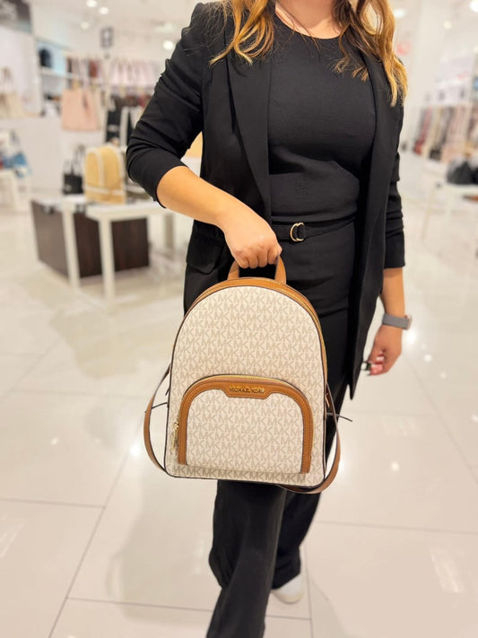 Backpack Michael k vanilla/camel con monogram