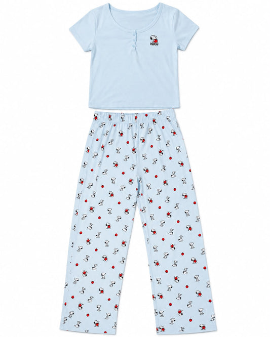 Pijama Peanuts de Snoopy azul