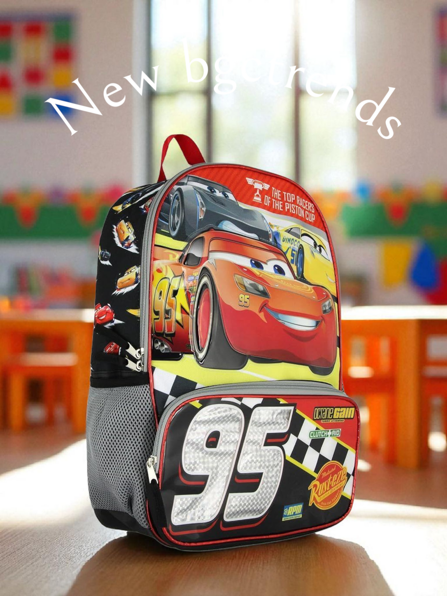 Backpack Disney Cars roja/negro