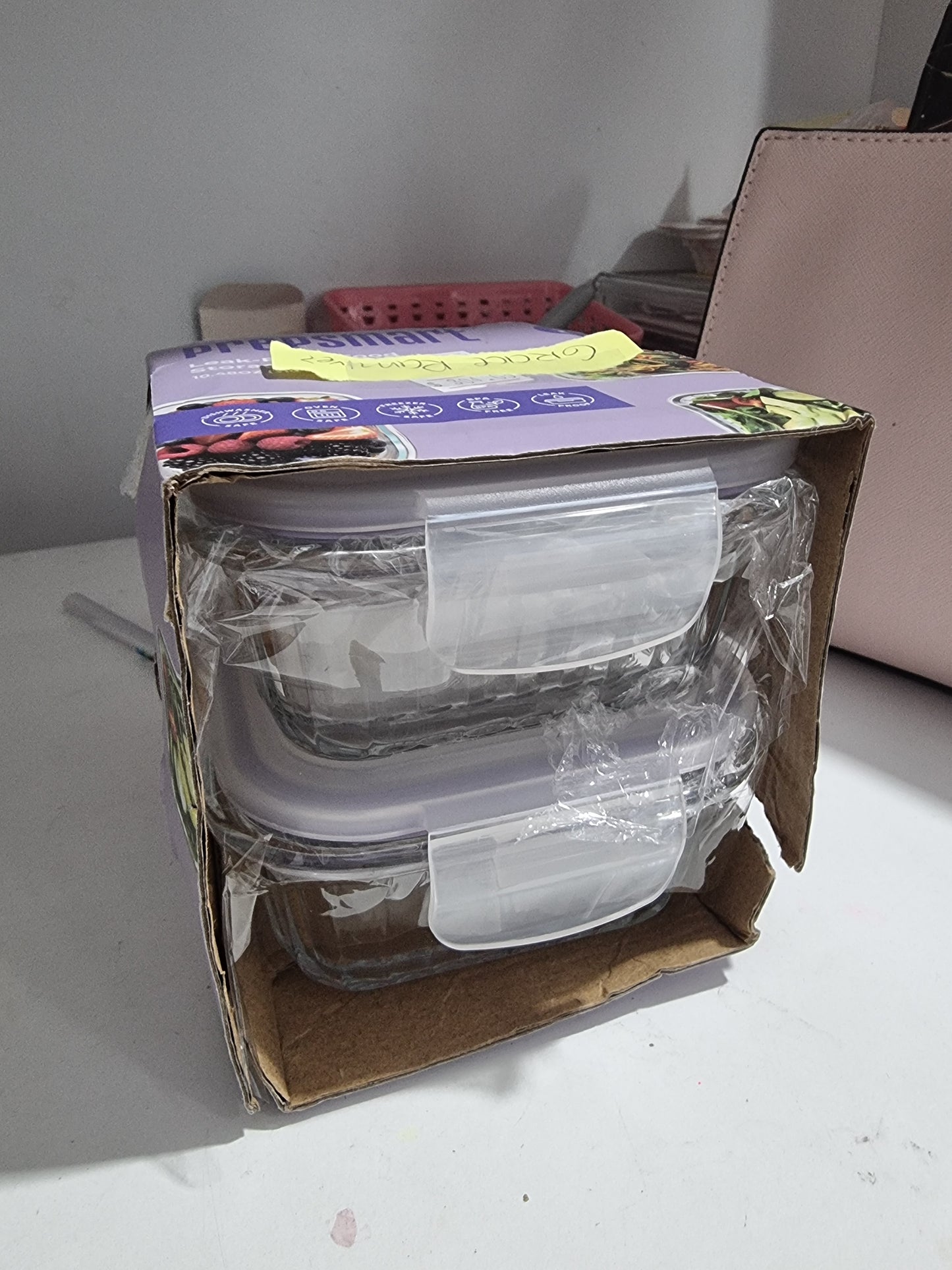 Contenedores prepsmart transparente con lila