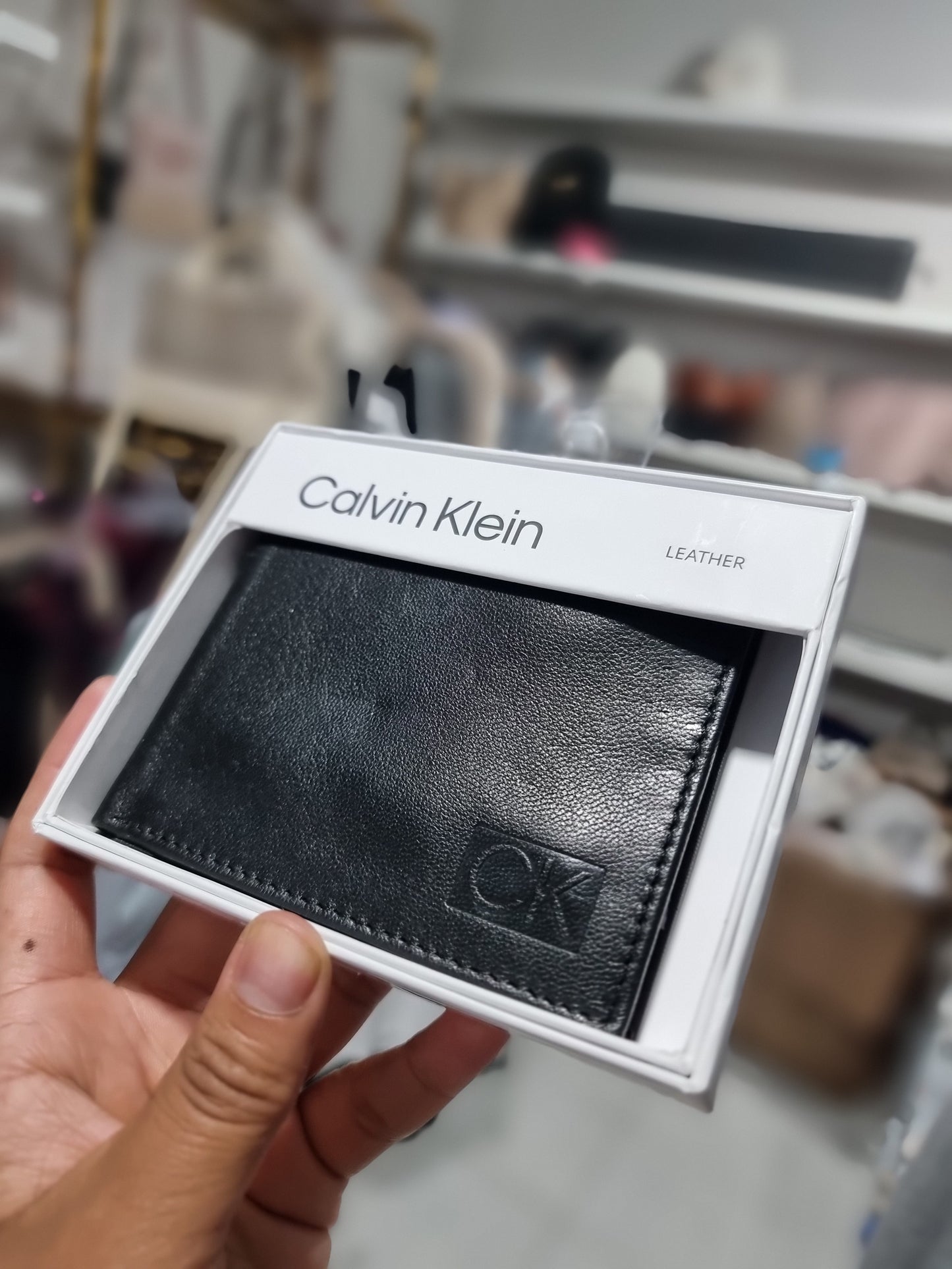 Cartera Calvin klein negra oara caballero