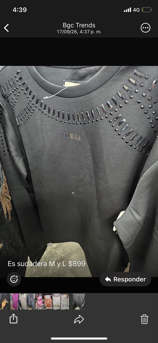 Sudadera Guess negra