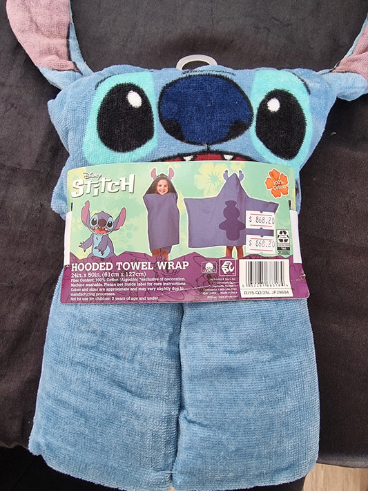 Toalla disney de Stitch azul