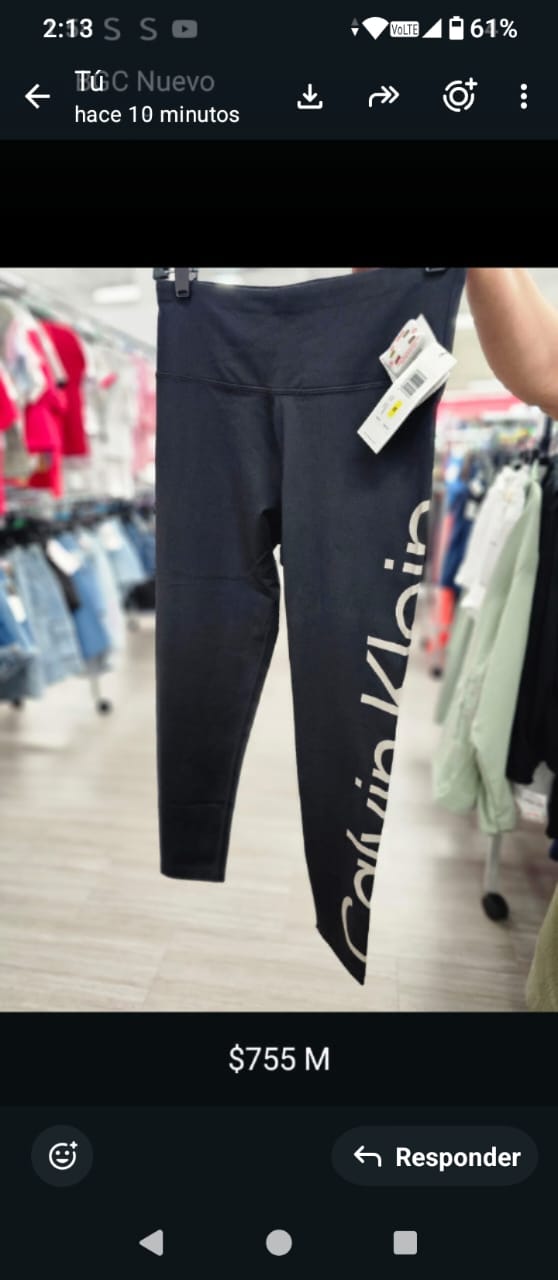 Leggings Calvin k negro