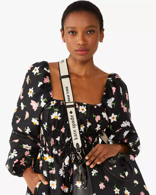 Strap Kate S negro/beige