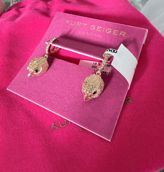 Aretes Kurt Geiger dorados