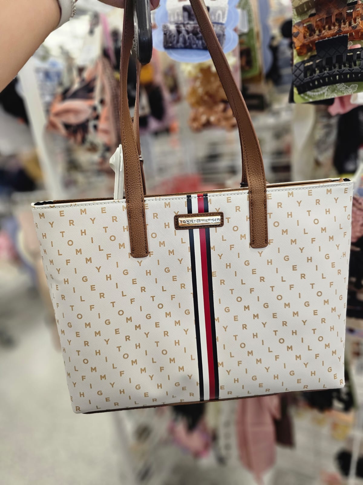 Tote tommy H monogram de letras