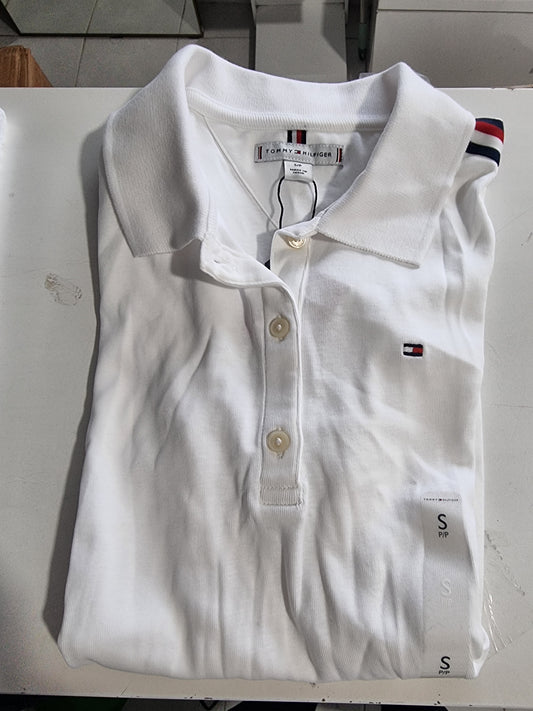 Playera Tommy H polo blanca
