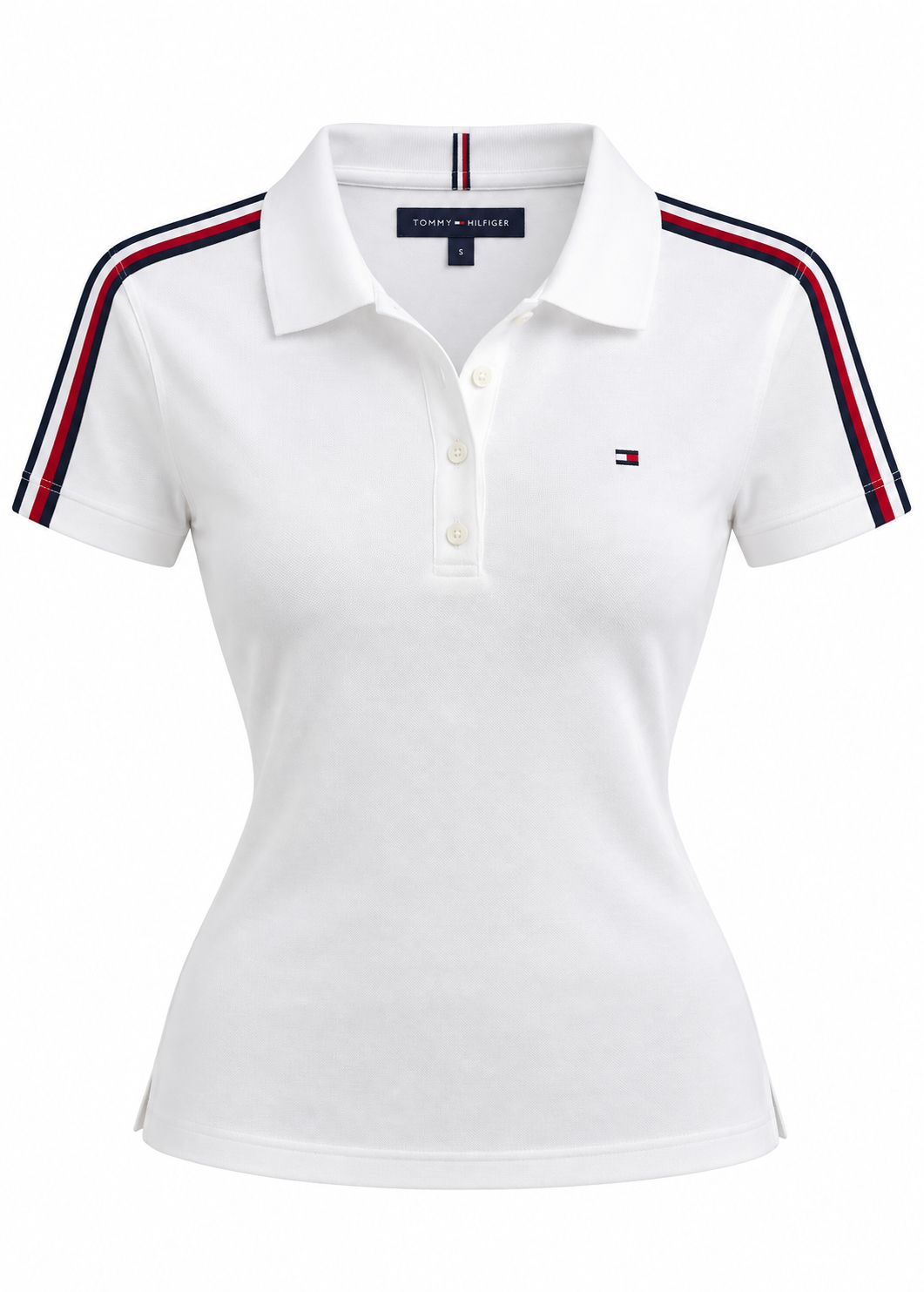 Playera Tommy H blanca polo