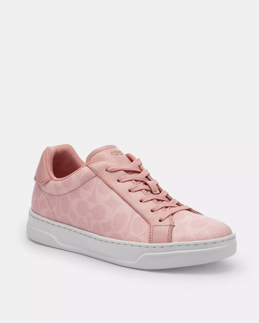 Tenis Coach rosa con monogram