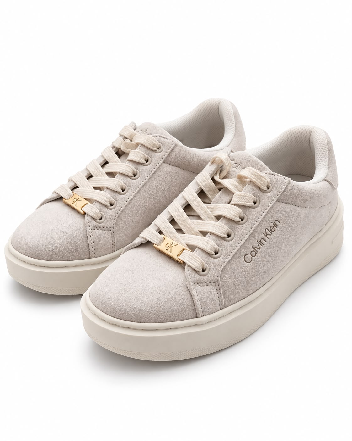 Tenis Calvin klein de gamuza gris
