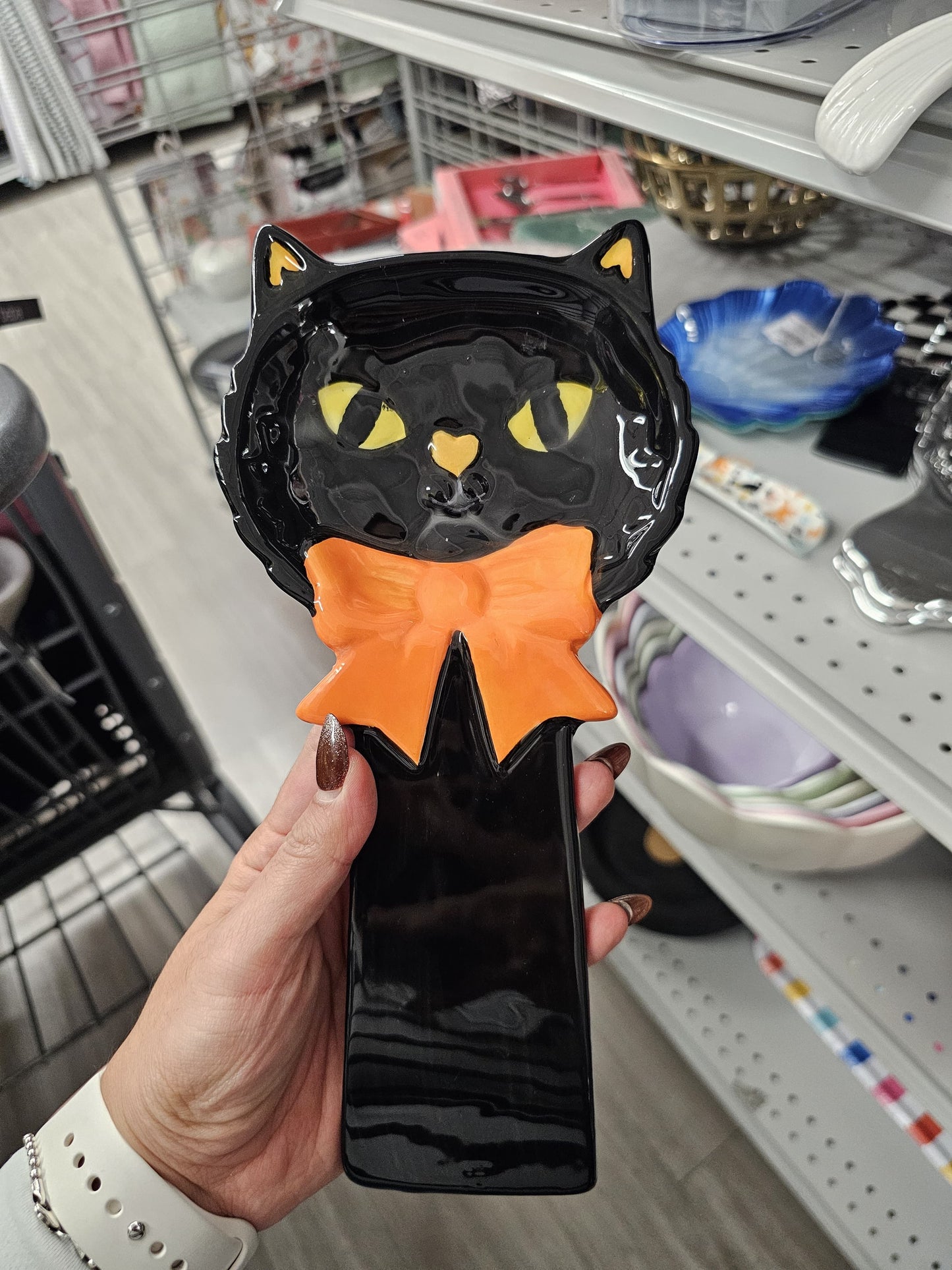 Gato negro para cuachara