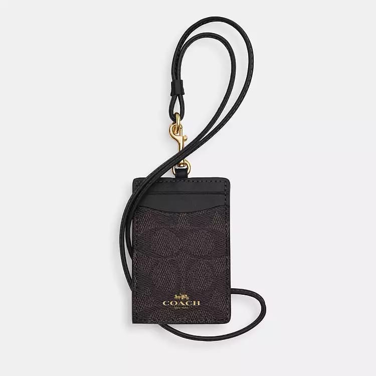 Porta credencial Coach cafe